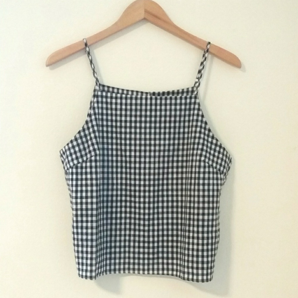Wild Honey Gingham Apron Tank Top